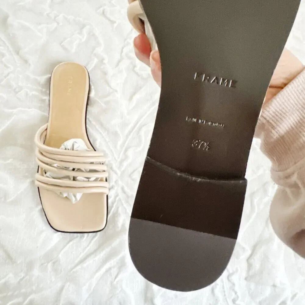 FRAME Le Capri Strappy Slide Sandal New $298.00
